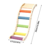 Bird Wooden Ladder Toy Bird Stand Toy Wood Ladder For Parakeets Bird Exercise Toy Play Ladder For Parakeets Cockatiels Conures