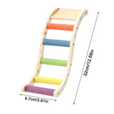Bird Wooden Ladder Toy Bird Stand Toy Wood Ladder For Parakeets Bird Exercise Toy Play Ladder For Parakeets Cockatiels Conures