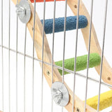 Bird Wooden Ladder Toy Bird Stand Toy Wood Ladder For Parakeets Bird Exercise Toy Play Ladder For Parakeets Cockatiels Conures