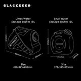 Blackdeer Outdoor Water Bucket PE Square Camp Drinking Bucket Portable Car Food Grade Picnic 13L, 18L Water Storage Bucket