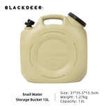 Blackdeer Outdoor Water Bucket PE Square Camp Drinking Bucket Portable Car Food Grade Picnic 13L, 18L Water Storage Bucket