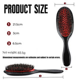Boar Bristle Cleaning Brush Hairdressing Beard Brush Anti Static Barber Hair Styling Comb Shaving Tools 10Pcs/Set