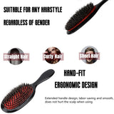Boar Bristle Cleaning Brush Hairdressing Beard Brush Anti Static Barber Hair Styling Comb Shaving Tools 10Pcs/Set