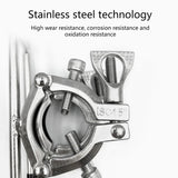 Boats Accessories Stainless Steel Rail Mounted Clamp on Fishing Rod Holder Bracket Yacht Fishing Tackle Accessory Boat Ril