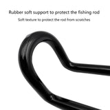 Boats Accessories Stainless Steel Rail Mounted Clamp on Fishing Rod Holder Bracket Yacht Fishing Tackle Accessory Boat Ril