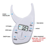 Body Fat Caliper Tester Scales Fitness Monitors Analyzer Digital Skinfold Slimming Measuring instruments Electronic Fat Measure