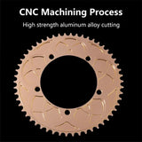 Bolany 130 BCD Folding Bike Chainwheel Positive Negative Tooth 54T 56T Chain Aluminum Alloy Plating Chainring Bicycle Parts