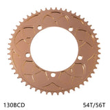 Bolany 130 BCD Folding Bike Chainwheel Positive Negative Tooth 54T 56T Chain Aluminum Alloy Plating Chainring Bicycle Parts