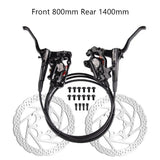 Bolany Road Bicycle Double-Piston Oil Disc Brake160mm Double Piston Brake Front Rear 800/1400mm MTB Bike Brake Parts