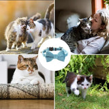 Bow Tie Collar For Dogs Comfortable Cat Adjustable Collar With Bow Dogs Apparel Accessories Lovely Collars For Home Wedding