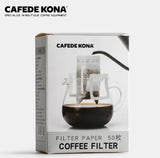 CAFEDEKONA Coffee Hanging Ear Filter Bag Disposable Drip Coffee Filter Bag for Home Office Travel Camping