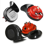 CH0024 2pcs 12V Air Horn for Car Snail Electric Air Horn Marine Loud Alarm Kit Boat Motorcycle Dual-tone Car Horn Loud Signal