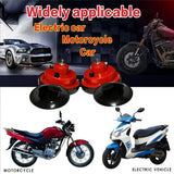 CH0024 2pcs 12V Air Horn for Car Snail Electric Air Horn Marine Loud Alarm Kit Boat Motorcycle Dual-tone Car Horn Loud Signal