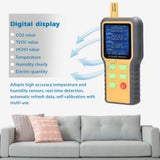 CO2 meters Air Quality Monitor Detector LCD Display with Backlit Carbon Dioxide TVOC HCHO Temperature Humidity Detect Sensor