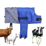 Calf Blanket Blue Waterproof Livestock Protector Blanket Soft Oxford Windproof Calf Warmer Jacket Thickened Calf Saver Coat