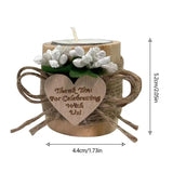 Candle Tea Light Holders Wood Candle Stands Decorative Bridal Shower Tealight Holder For Engagement Reception Bedroom