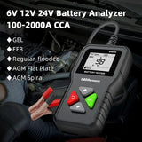 Car Battery Tester BM550 6V 12V 24V 100-2000 CCA Battery System Detect Auto Battery Analyzer Car /MotorcycleBattery Tool