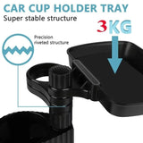 Car Cup Holder Expander Tray with Detachable Car Cup Holder Tray, Car Food Trays for Eating &Cup Holder Tray Table for Car