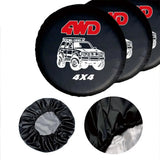 Car Tire Cover 14" 15" 16" 17" Inch 4WD 4x4 PVC Leather Spare Wheel Tire Cover Case Bag Pouch Protector Car Tyres Fit For Jeep