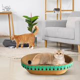 Cardboard Cat Scratchers Sturdy Corrugated Paper Scratcher With High Density Pet Supplies For Balcony Playroom Living Room