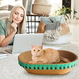 Cardboard Cat Scratchers Sturdy Corrugated Paper Scratcher With High Density Pet Supplies For Balcony Playroom Living Room