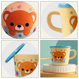 Cartoon Brushing Cup Cartoon Toothbrush Cup With Lid For Kids Portable Reusable Toothbrush And Toothpaste Holder For Kids Boys