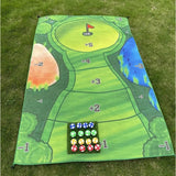 Casual Golf Game Set Golf Hitting Training Mat For Indoor and Outdoor Games, Family Gatherings, Friends Fun Occasions Good Game