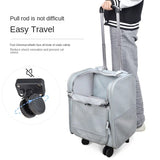 Cat Carriers Shoulder Bag Large-capacity Pet Backpack Universal Wheel Breathable Shoulders Trolley Cat Bag