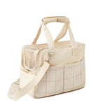 Cat Tote Bag Carrier Cotton Canvas Dog Travel Bag Carrier Tote Bag Handheld Small Dog Bag Breathable Shoulder Bag For Rabbit Cat