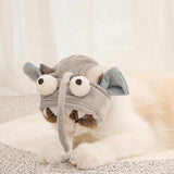 Cat Toys Cat Interactive Toys Kitten Fishing Head Mounted Hat Feathers Bait Fishing Head Covers Tease Pet Supplies Cat