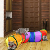 Cat Toys Kitten Toys Assortments Variety Catnip Toys With Rainbow Tunnel Catnip Fish Fluffy Balls Toy For Cat Puppy Kitten Pets
