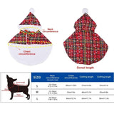 Cats Christmas Costumes Warm Pets Cloaks With Jingle Bell Themem Party Accessories For Photo Props Outdoor Walking Christmas