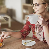 Ceramic Tea Cup Saucers Cup And Spoon Set Abstract Kiss Creative Face Cup With Saucer Creative Coffee Mug Set For Him And Her