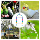 Chewing Toys Parrots Parakeet Swing And Chewing Arch For Birds Birdcage Accessories Oral Care Toy For Cockatiels Parakeet Parrot