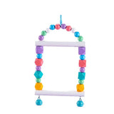 Chewing Toys Parrots Parakeet Swing And Chewing Arch For Birds Birdcage Accessories Oral Care Toy For Cockatiels Parakeet Parrot