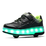Children Roller Skates Shoes 2022 Sports Casual Fashion Kids Boys Girls Student 2 Wheels Game Gift Lighted Flashing Led Sneakers