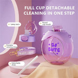 Children's Water Bottle Portable Outdoor Bounce Cap Plastic Cup Cute Student Water Bottle Fashionable Sports Water Bottle
