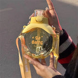 Children's Water Bottle Portable Outdoor Bounce Cap Plastic Cup Cute Student Water Bottle Fashionable Sports Water Bottle