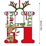 Christmas 26 Letter Ornaments Acrylic 2D Cartoon Ornaments Christmas Pendants Room Ornaments For Window Desks Christmas Tree