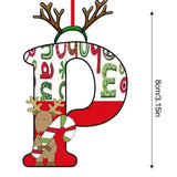 Christmas 26 Letter Ornaments Acrylic 2D Cartoon Ornaments Christmas Pendants Room Ornaments For Window Desks Christmas Tree