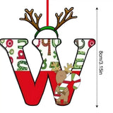 Christmas 26 Letter Ornaments Acrylic 2D Cartoon Ornaments Christmas Pendants Room Ornaments For Window Desks Christmas Tree