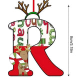 Christmas 26 Letter Ornaments Acrylic 2D Cartoon Ornaments Christmas Pendants Room Ornaments For Window Desks Christmas Tree
