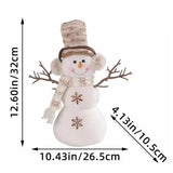 Christmas Animated Snowman Christmas Lovely Stuffed Doll Delicate Santa Snowman Indoor Outdoor Ornaments For Home Parks Party