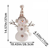 Christmas Animated Snowman Christmas Lovely Stuffed Doll Delicate Santa Snowman Indoor Outdoor Ornaments For Home Parks Party