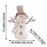 Christmas Animated Snowman Christmas Lovely Stuffed Doll Delicate Santa Snowman Indoor Outdoor Ornaments For Home Parks Party