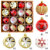 Christmas Baubles Balls Ornaments 16Pcs Matte Baubles Pendant Christmas Tree Decor Holiday Party Decor For Wedding Dining Room