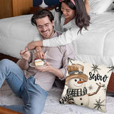 Christmas Decoration Throw Cushion Pillow Case Cushion Cover With Invisible Zipper Theme Party Ornament Cushion Cases For