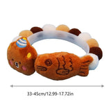 Christmas Dog Collar Holiday Dog Collar With Plush Doll Pendant Soft Puppy Collars Removable And Adjustable Plush Collar Puppy