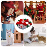 Christmas Dog Collar Holiday Dog Collar With Plush Doll Pendant Soft Puppy Collars Removable And Adjustable Plush Collar Puppy