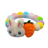 Christmas Dog Collar Holiday Dog Collar With Plush Doll Pendant Soft Puppy Collars Removable And Adjustable Plush Collar Puppy